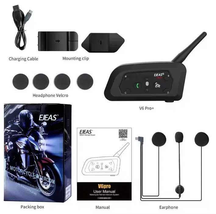 . EJEAS V6 PRO+ /1200.  для мотоциклу