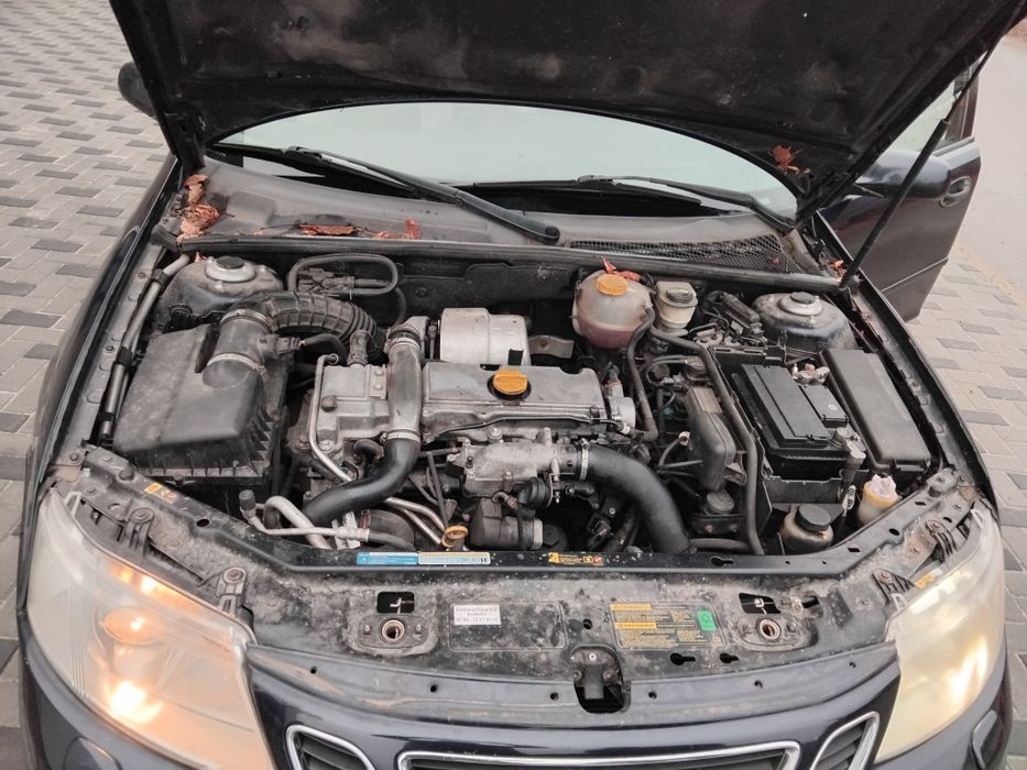 Saab 9-3 2.2 tid 2004 г.в. На полном ходу.