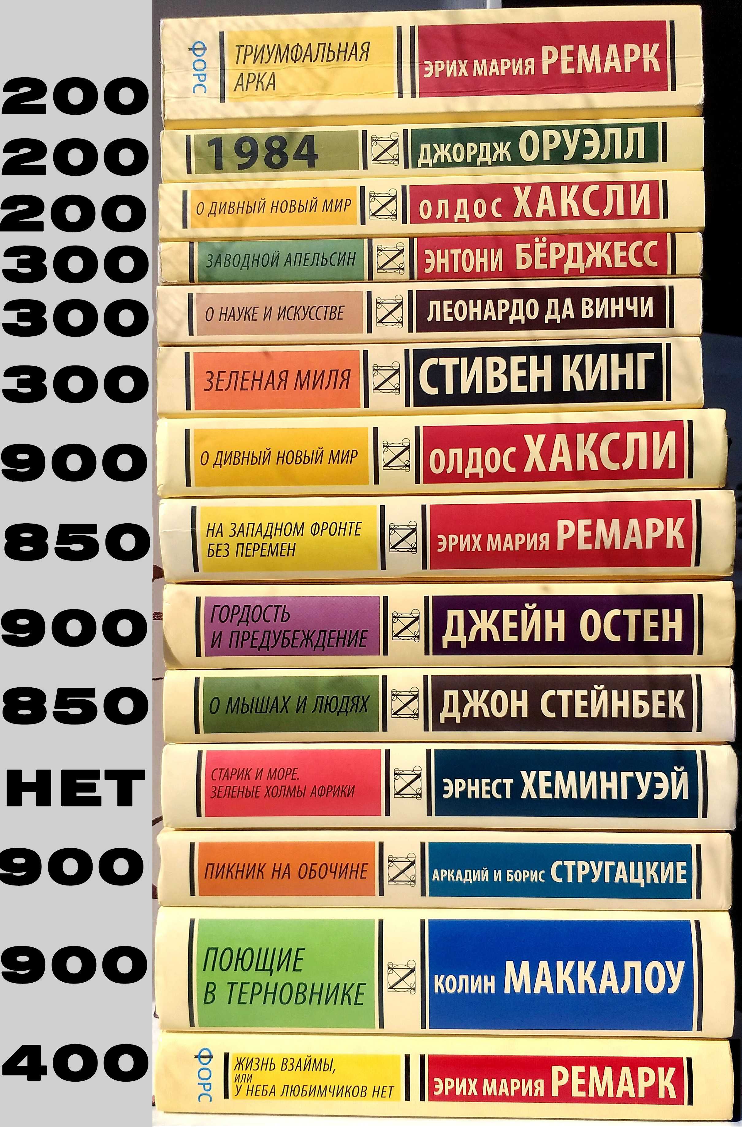 ТВЕРДЫЙ переплет! "Эксклюзивная классика" Ремарк Остен Маккалоу Хаксли