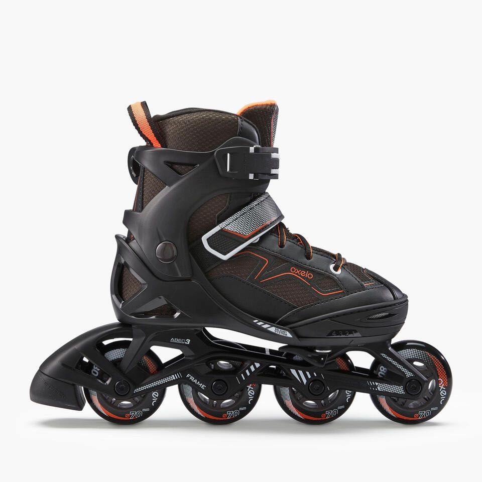 Patins de Criança FIT3 Preto Laranja