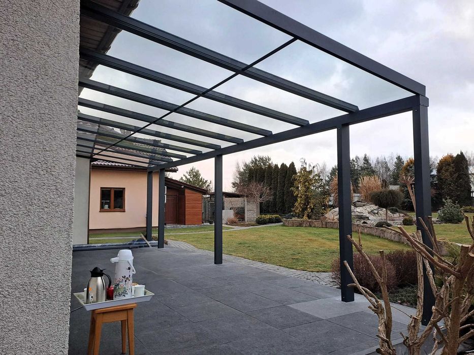 Zabudowa tarasu Zielona Góra | Ogród zimowy | Zadaszenie tarasu szkłem