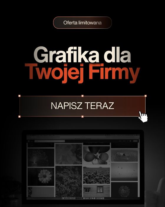 Grafika logo post na social media wizytówka film ulotka