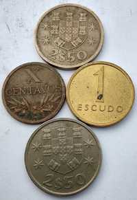 MONETY ŚWIATA Portugalia zestaw 4 monet