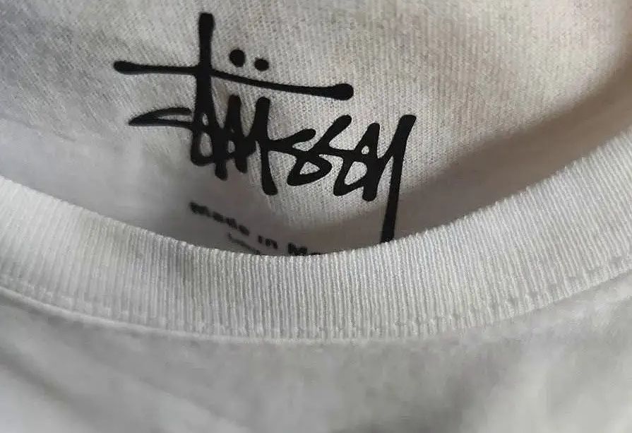 Білий лонгслів Stussy x Bape Стусси  Бейп Бэйп