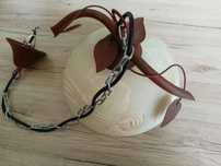 Piękna szklana lampa złota