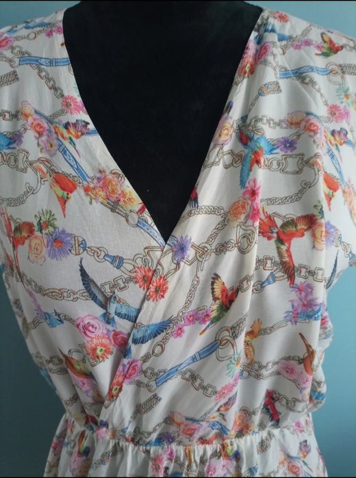 Asymetryczna letnia sukienka S/M :)