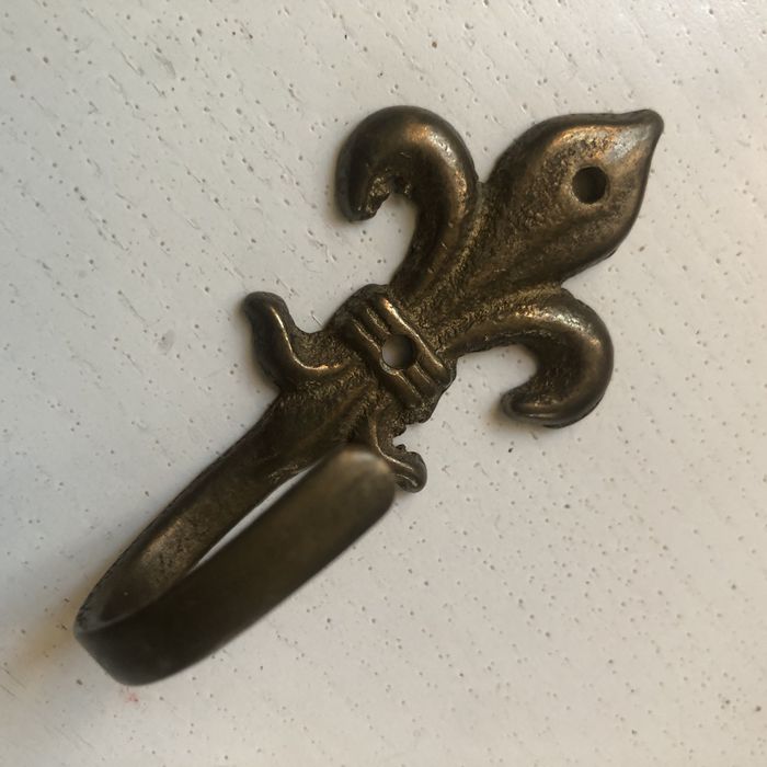 Гачок вішалка латунь вінтаж