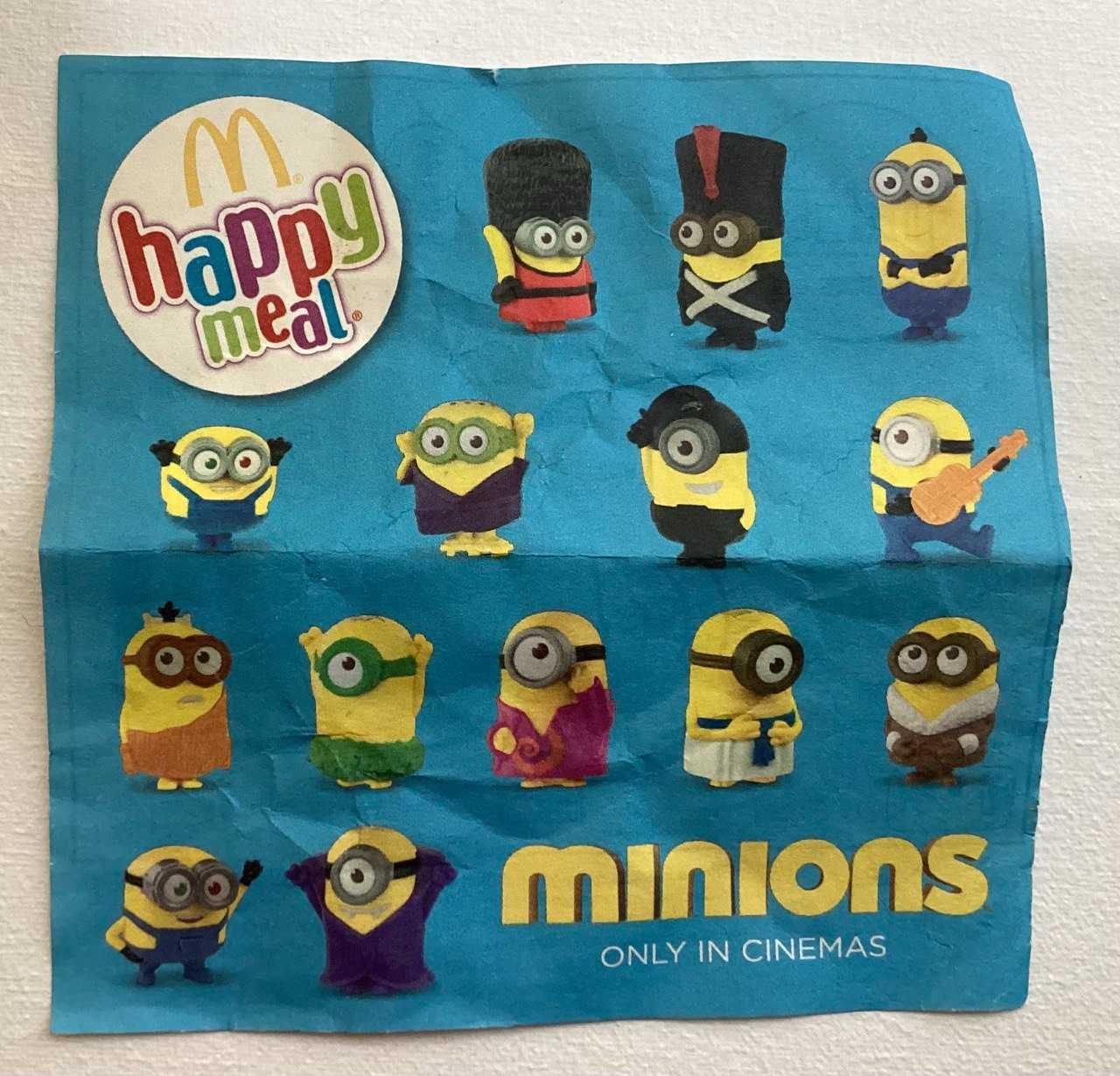 McDonald's Happy Meal, Міньони, Minions Макдональдс