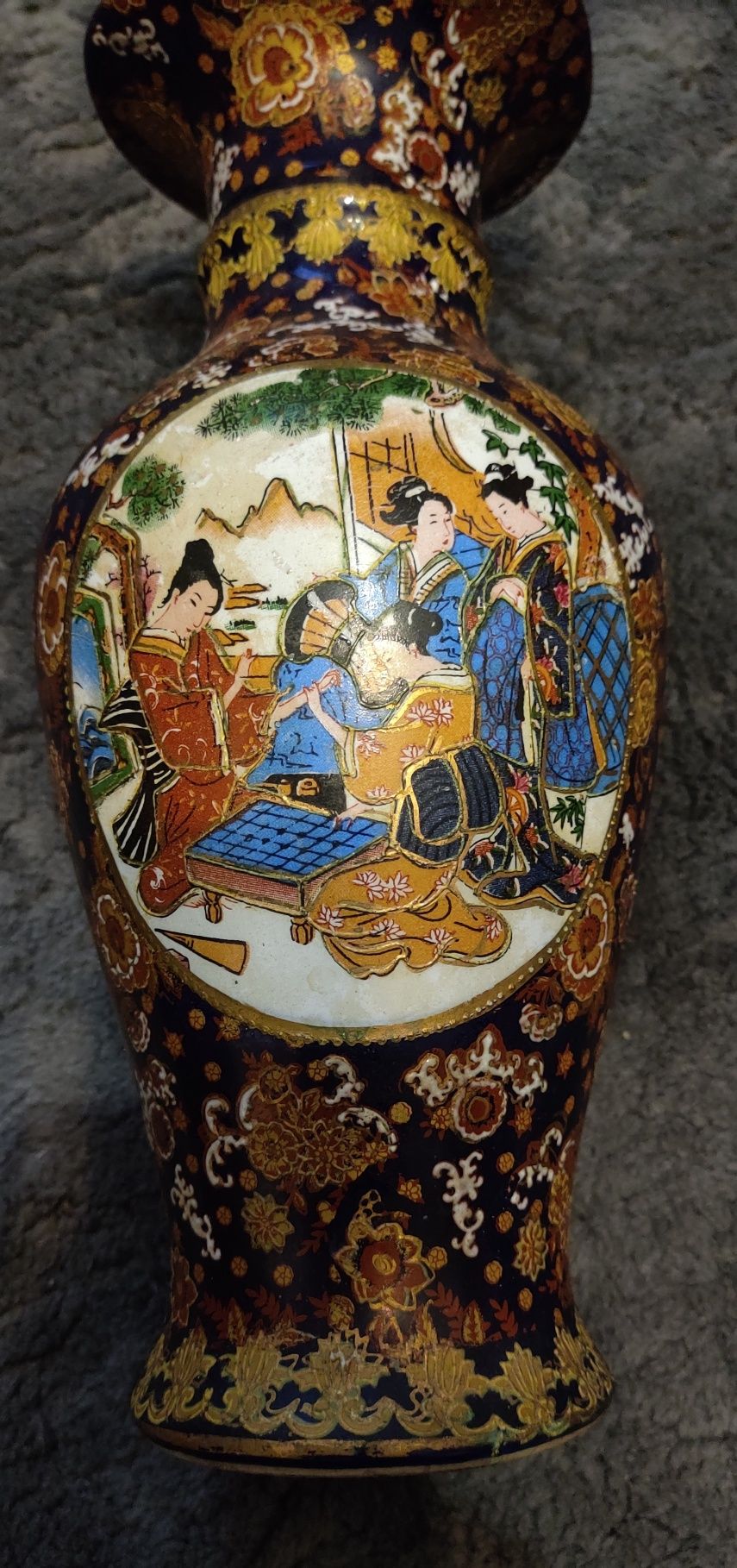 Wazon granatowy chińska porcelana
