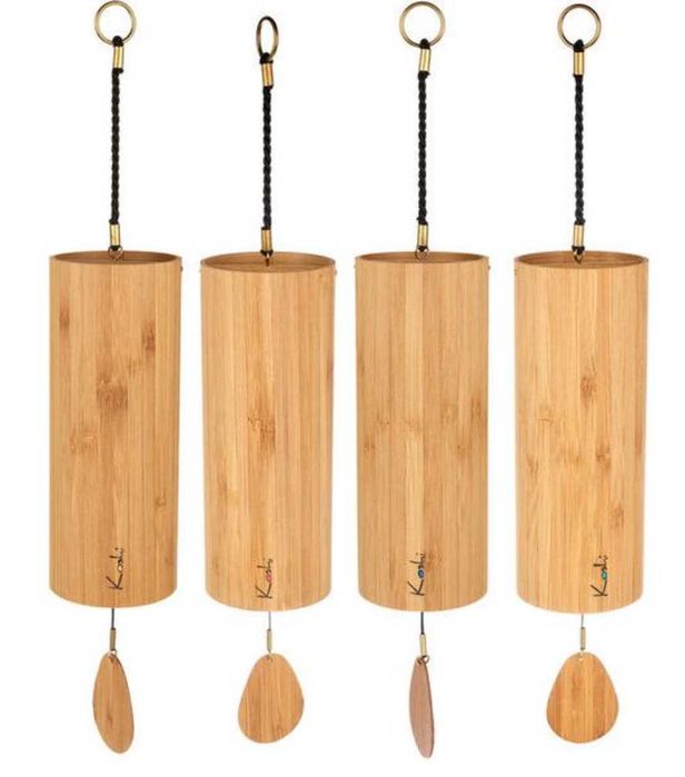 Dzwonki Bambusowe KOSHI Chimes Żywioł WODA NIEBIESKI DZWONKI do OGRODU