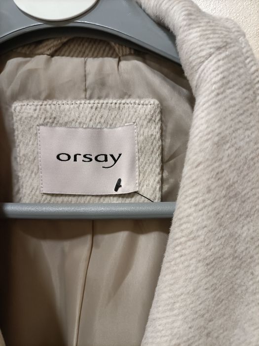 Płaszcz Orsay, kremowy , rozmiar S/M