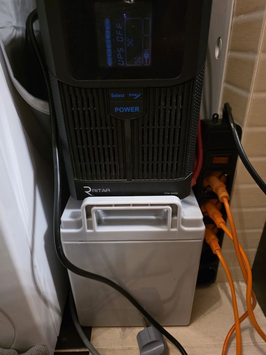 Набір Ritar ДБЖ1,5Квт+ гелевий акумулятор 120Аг