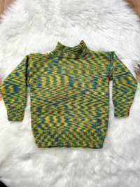 Sweter dziecięcy multicolor ze stanów USA vintage