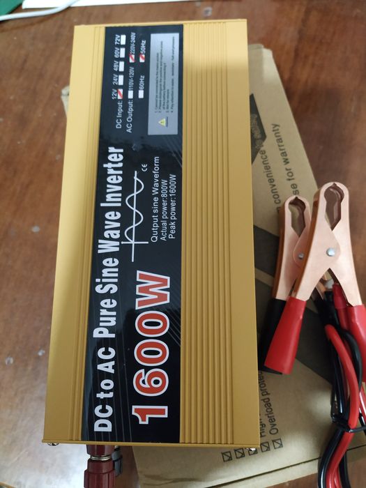 Инвертор 12в на 220в , 1600W; 3000W чистая синусоида , подробности в о