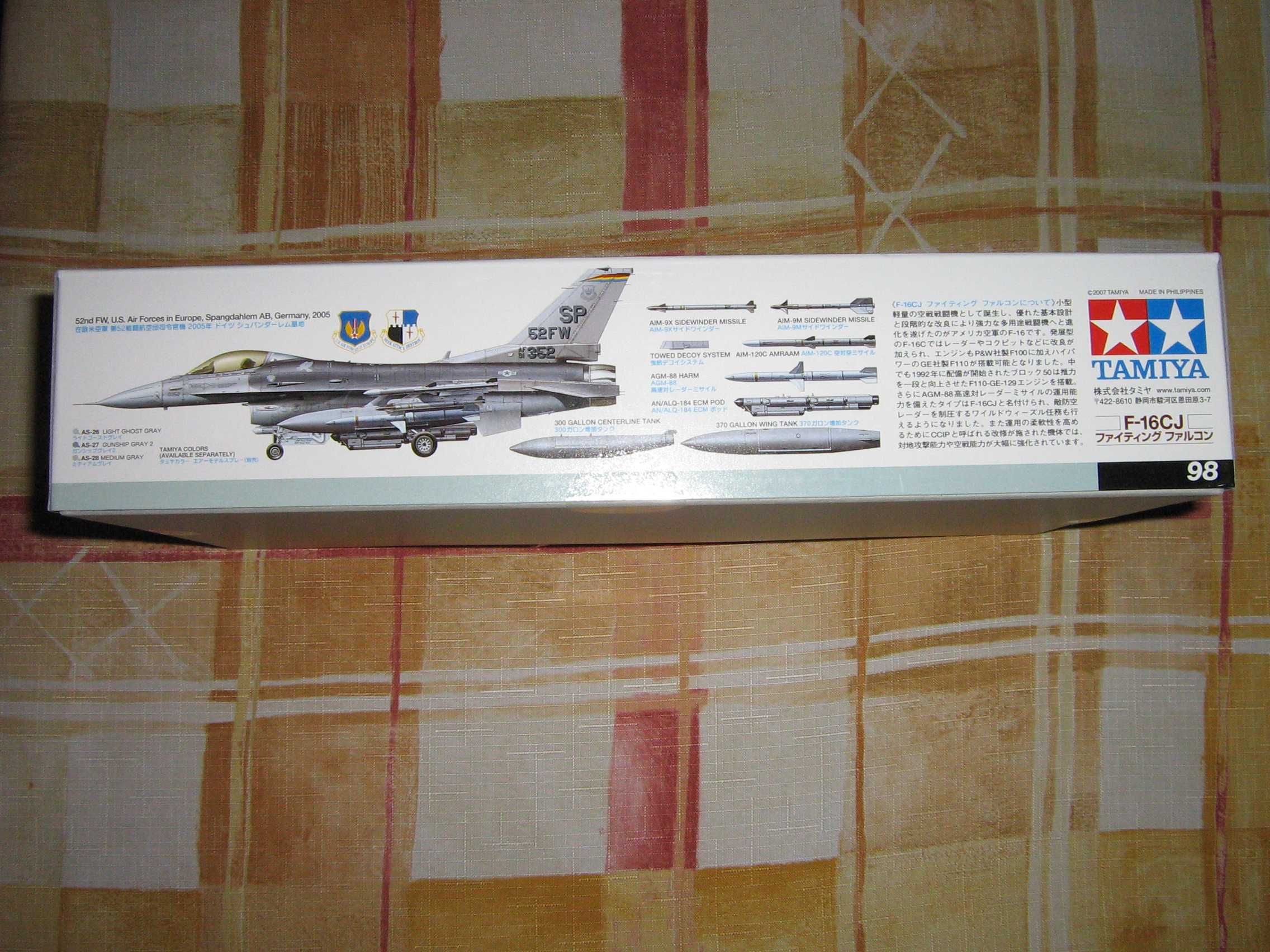 Модель самолета F-16CJ 1/48 TAMIYA 61098