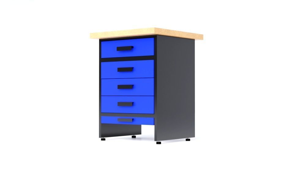 Szuflady warsztatowe z blatem -  WB1A-5S