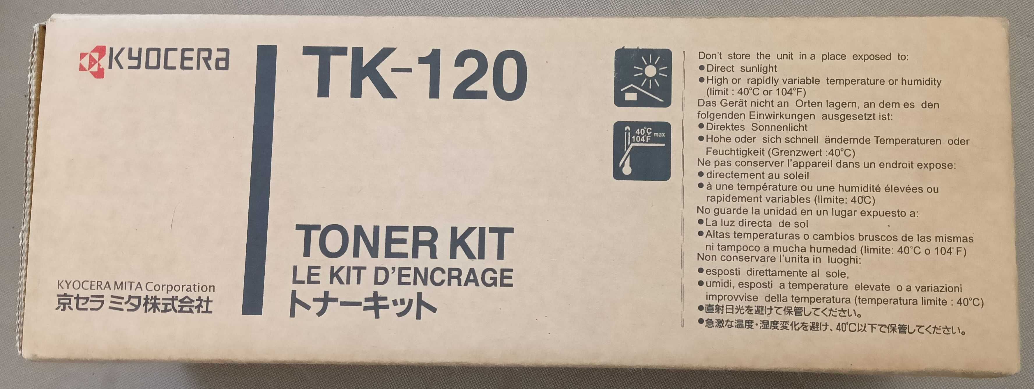 Oryginalny nowy toner TK120, TK-120 Kyocera