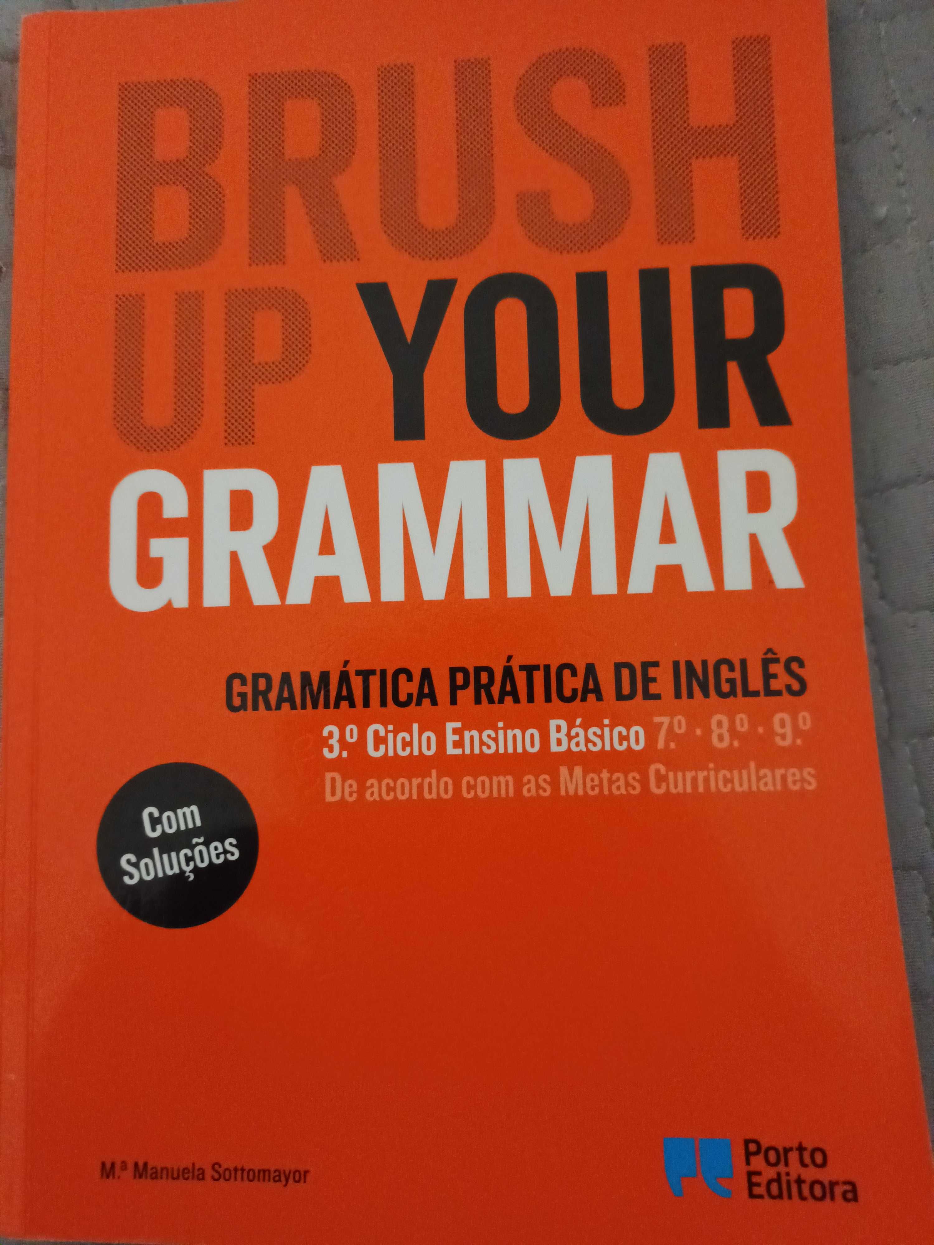 Gramática Inglês 3º Ciclo 7º, 8º e 9º anos; ótimo estado