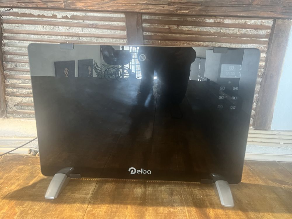 Convector Delba painel vidro