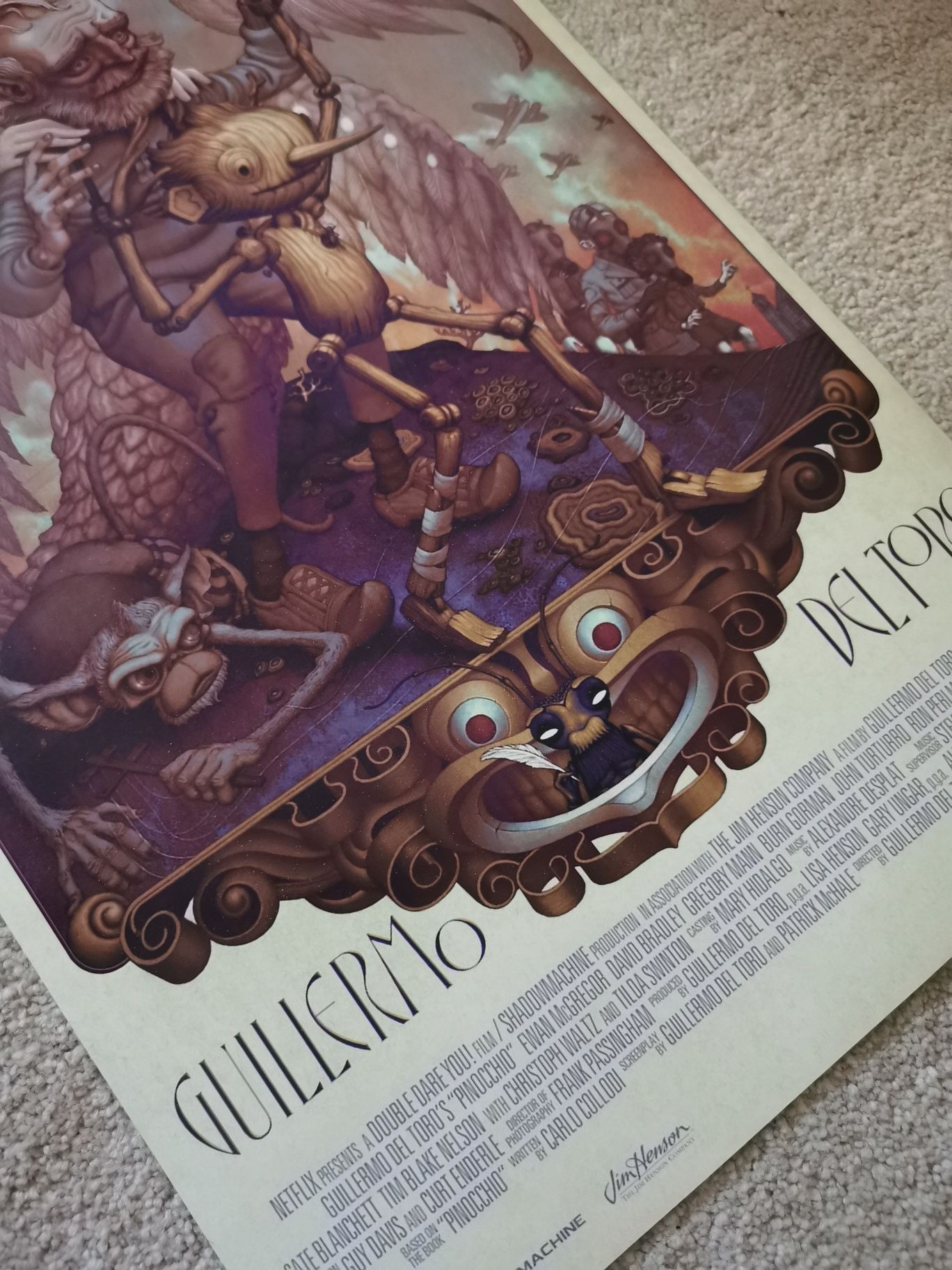 Poster Pinocchio do Guilhermo del Toro