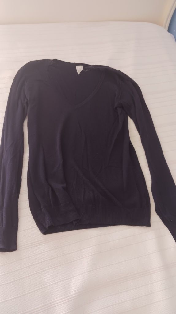 Pullover azul marinho feminino