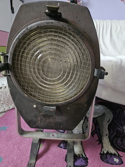 Fresnel 2000 watt lampa teatralna, sceniczna lata 70 reflektor