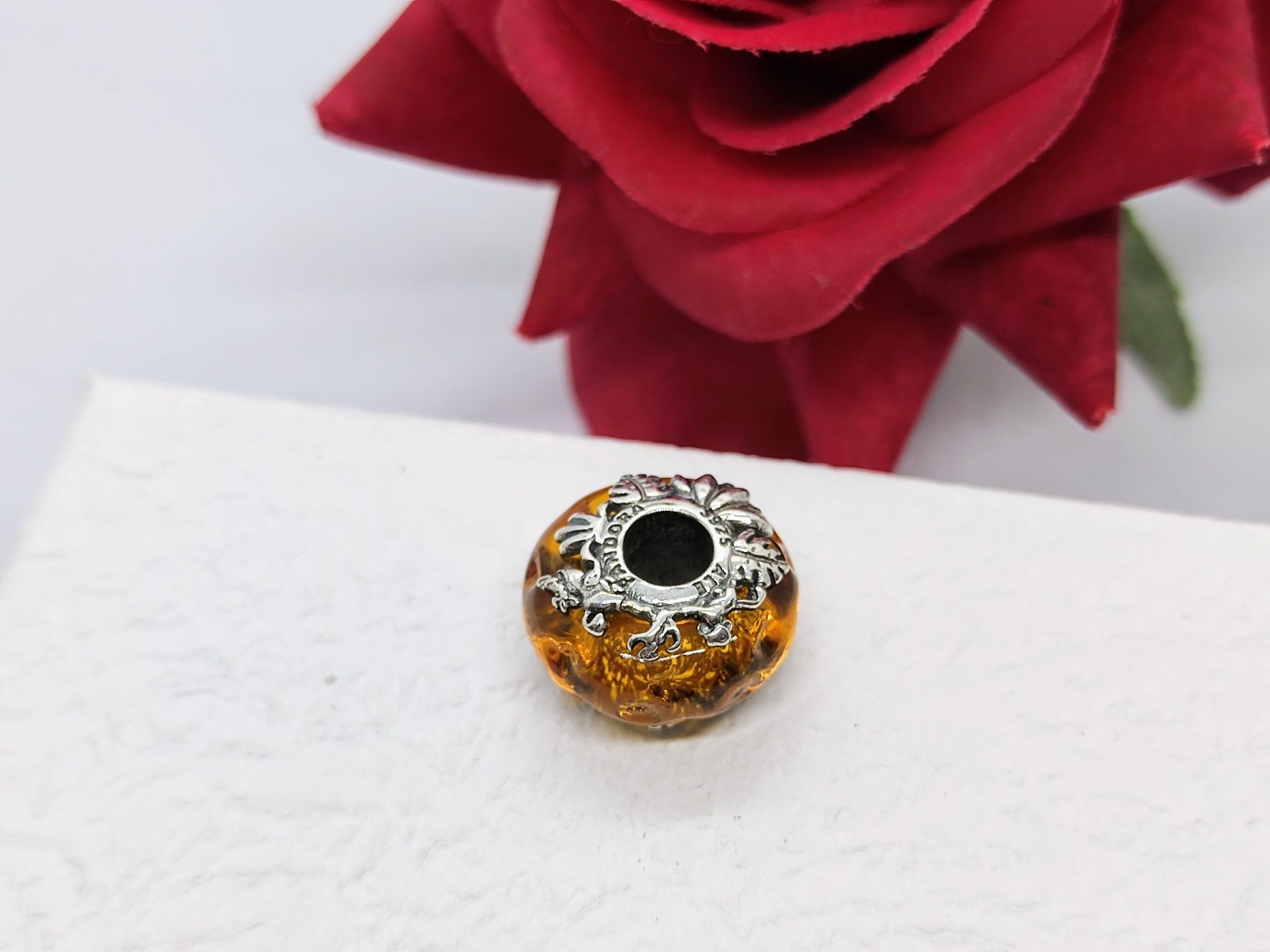 Charm's ze szkła Murano Disney król Lew S925 ALE