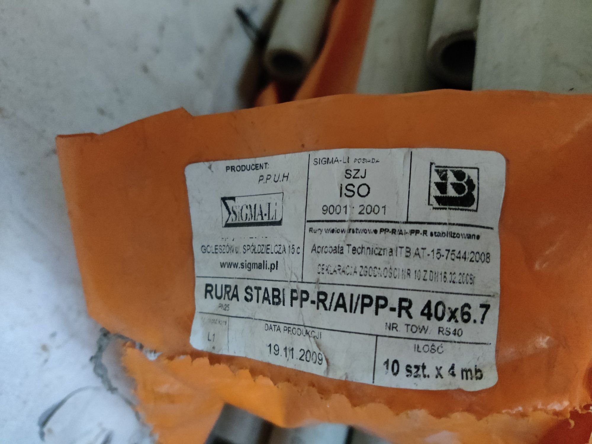 Rury pp-r fi40/50 redukcję sn4 160/110