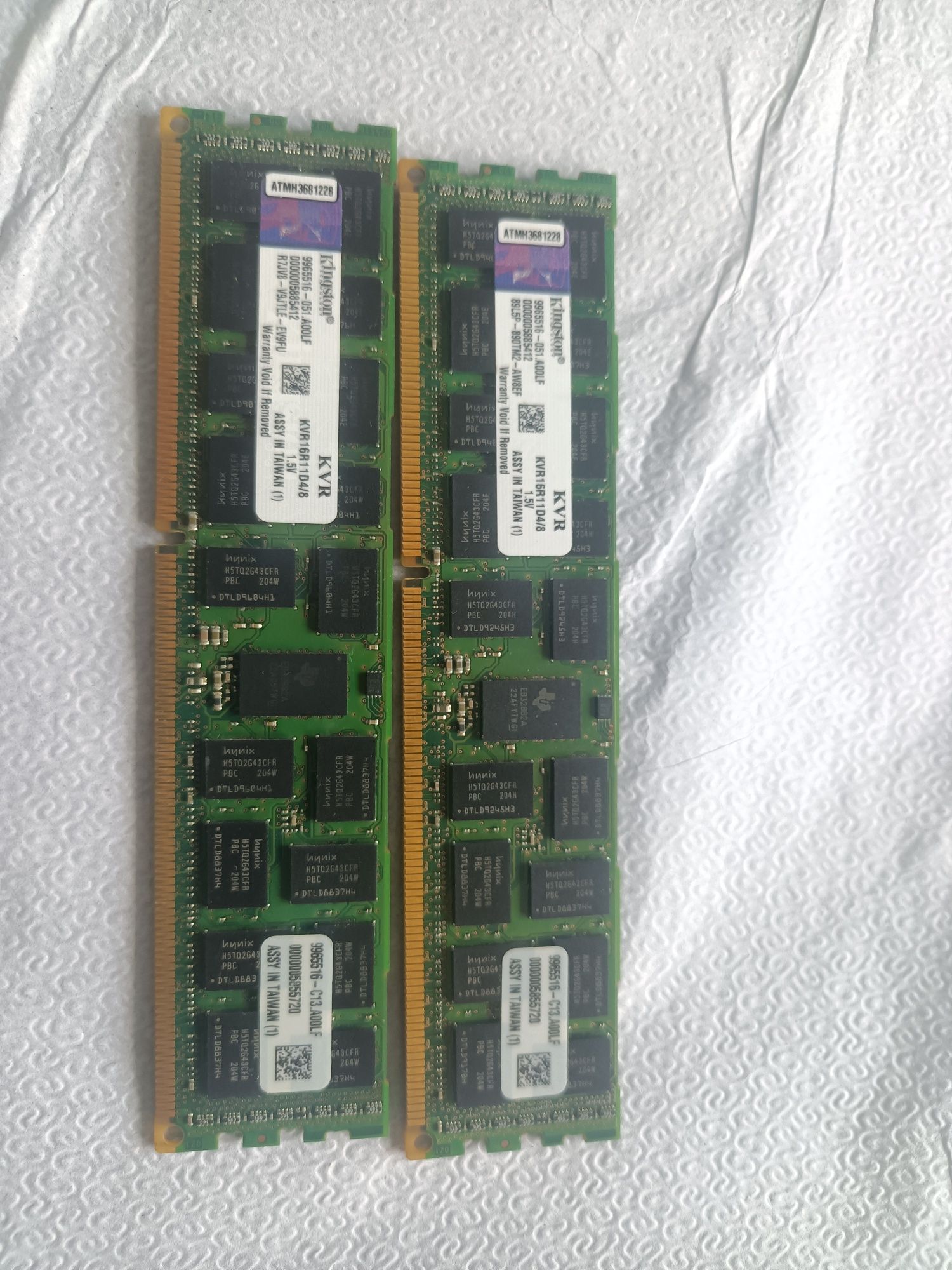 Pamięć serwerowa Kingston ECC REGISTERED DDR3 1600MHz PC3-12800 RDIMM