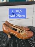 Skórzane damskie buty Caprice r.38,5 skóra naturalna