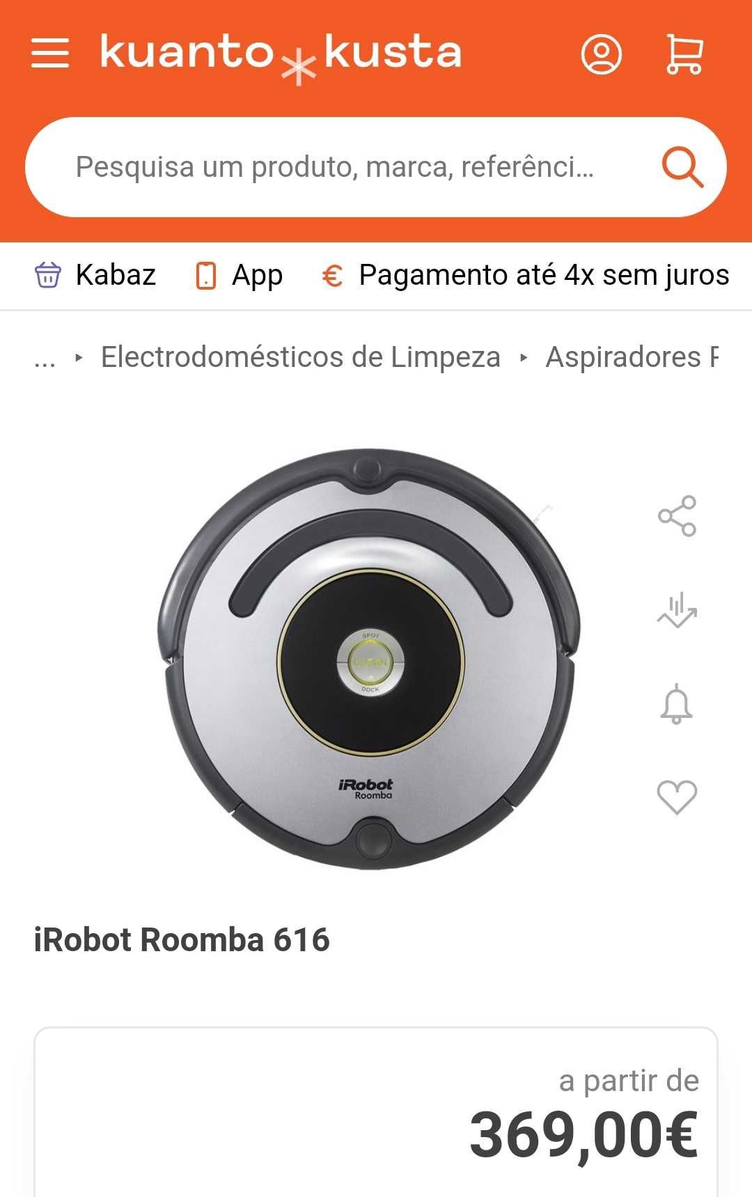 Aspirador Roomba Irobot em excelente estado de funcionamento