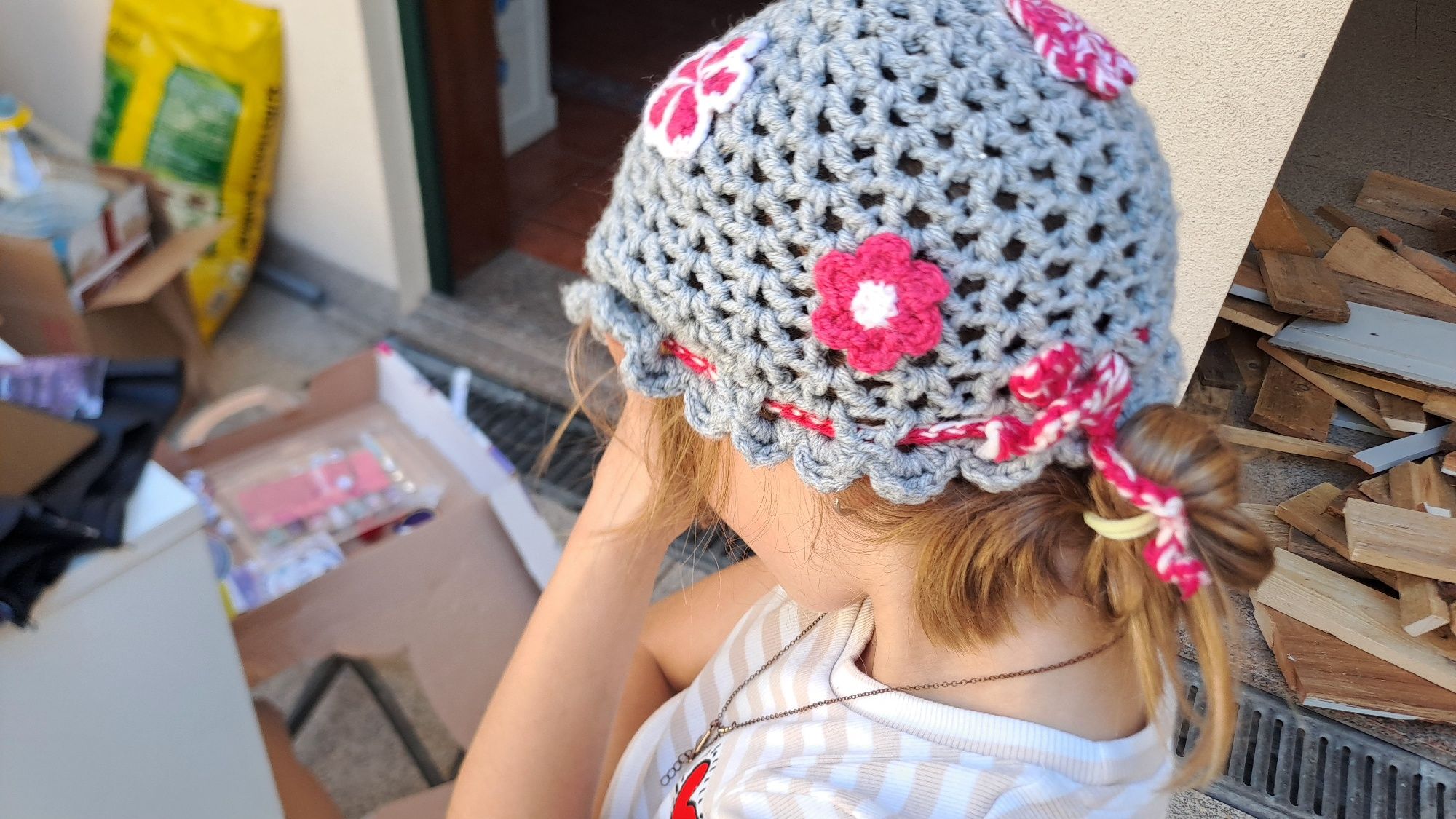 Conj gorro, mala e cachecol