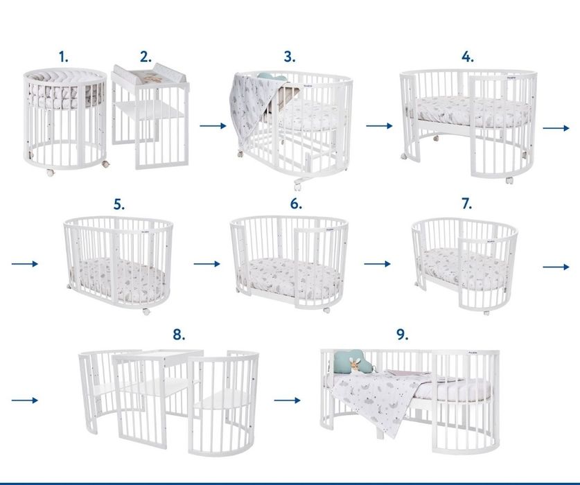 Ліжко дитяче 9 в 1