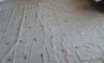 2szt Firana firanka okienna panelowa panel 145x230 kremowa haftowana