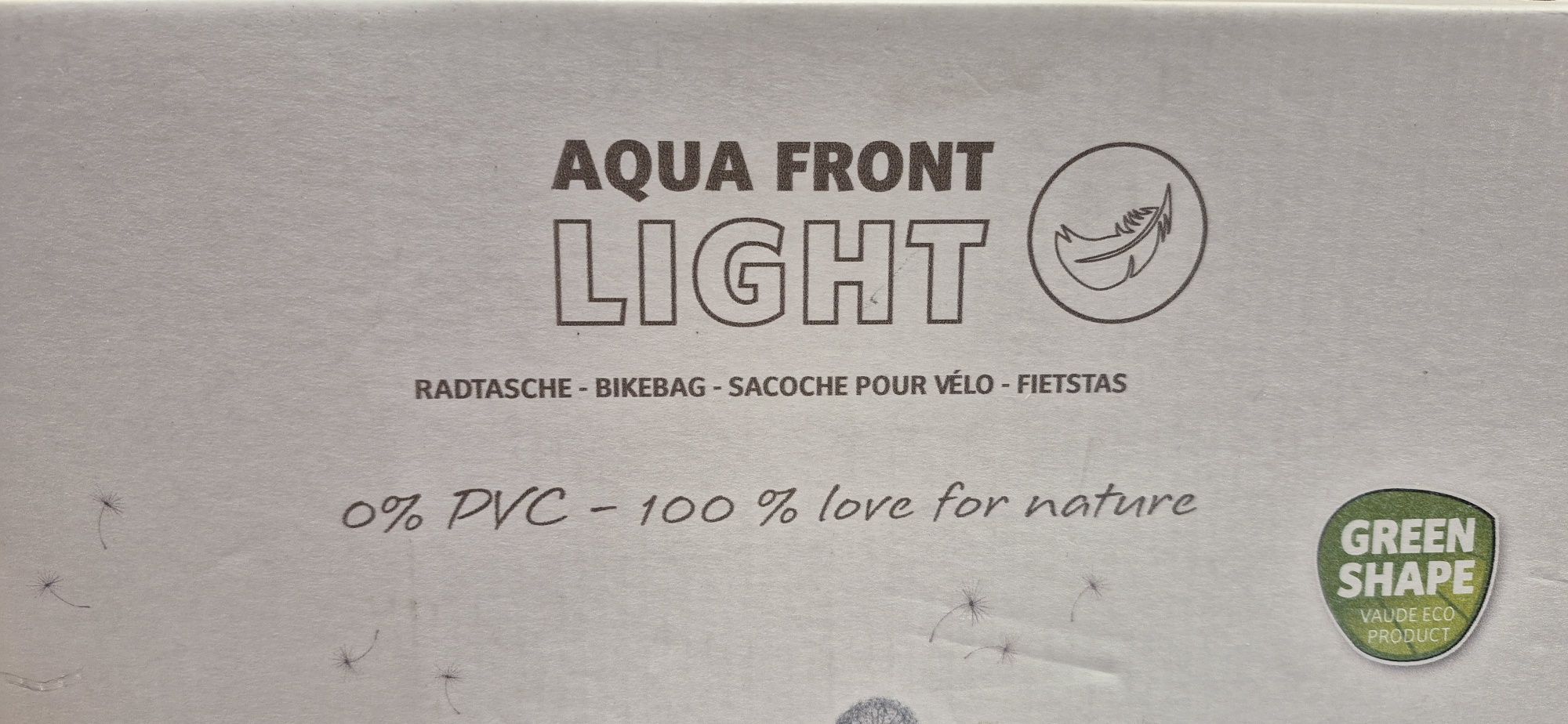 Torba. Sakwa Vaude Aqua Front Light  22L. Rowerowa.