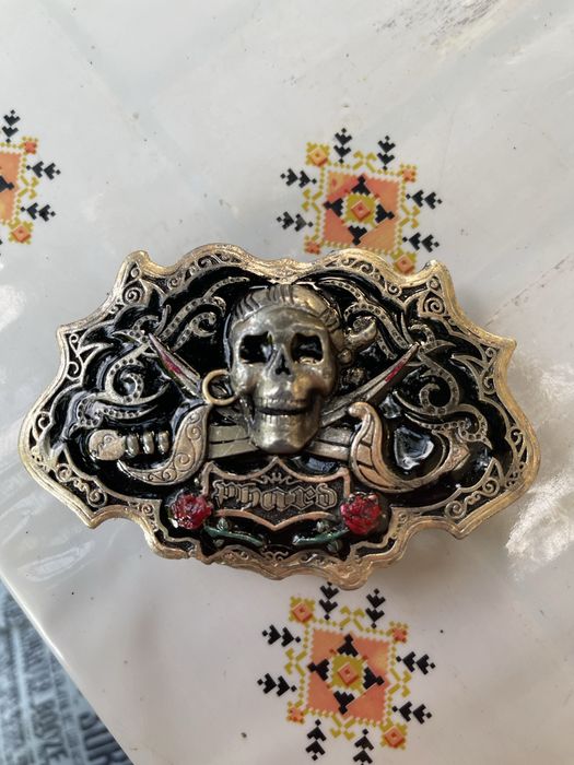 Пряжка/ бляха для байкера рокера