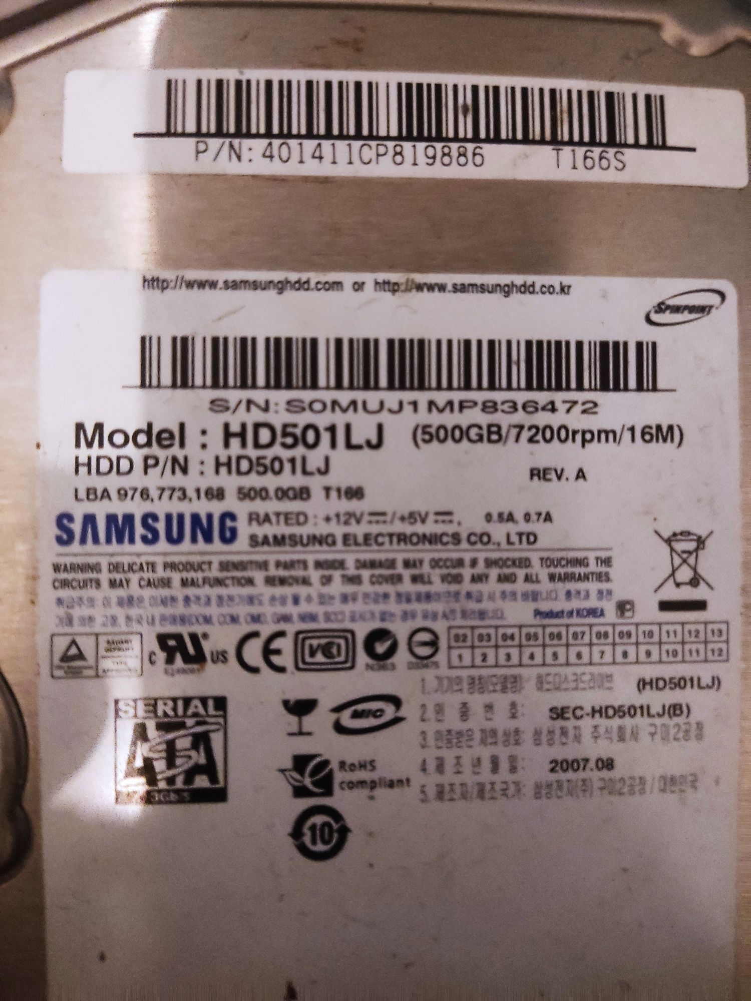 hard 500 gb para pc samsung