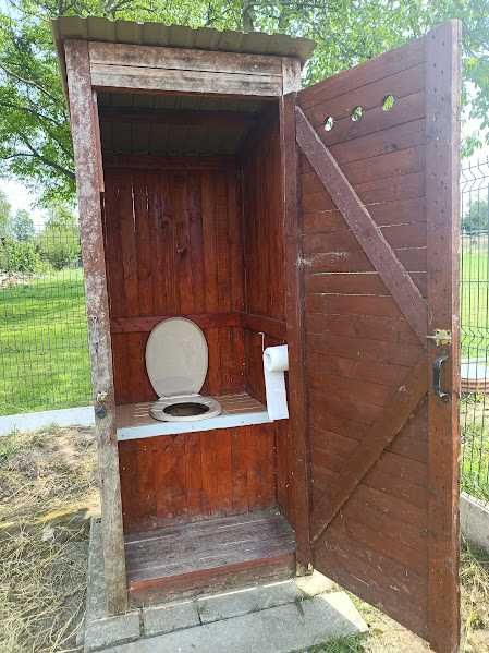 Toaleta drewniana na działkę ,budowę