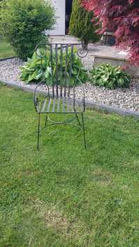 Krzesło metalowe kute ogrodowe