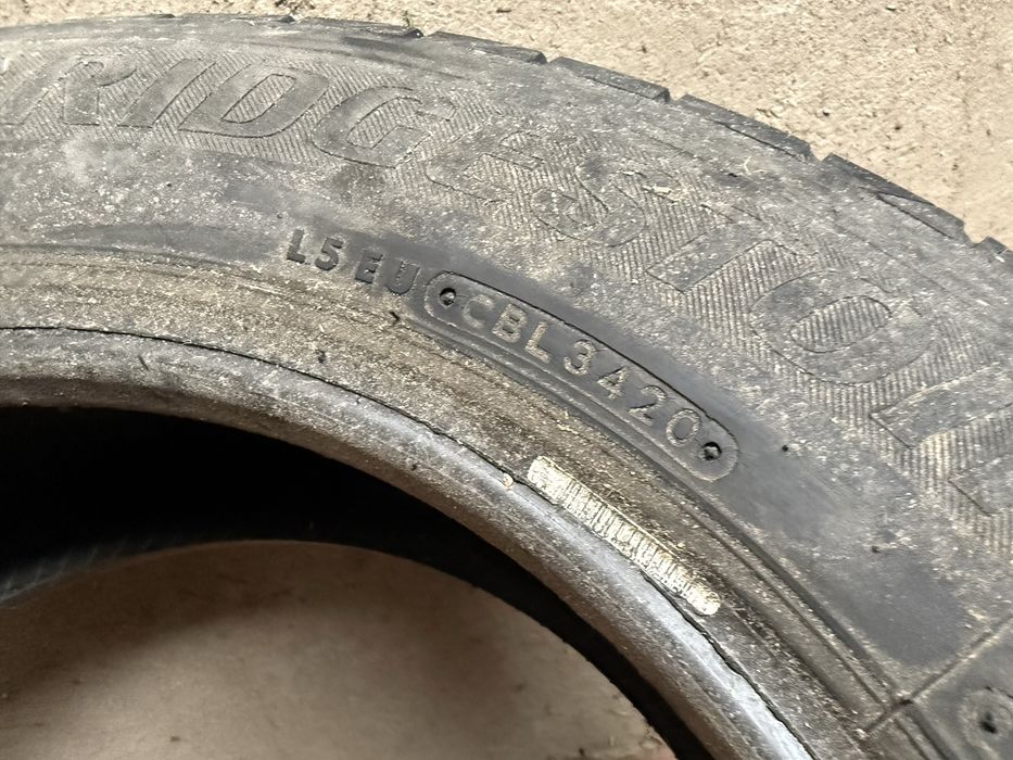 2 x opona Bridgestone Duravis 195/65 R16 C do busa opony 6 mm