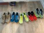 Zestaw butów biegowych karbonowych Hoka, Altra, Asics — rozmiary 45-46