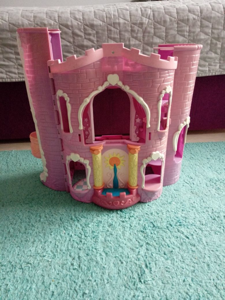 Zamek domek dla lalek lps mlp polly do zabawy dla dzieci duży winda