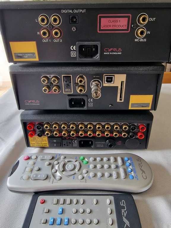 Sprzedam zestaw audio CYRUS – wzmacniacz, tuner, CD + piloty