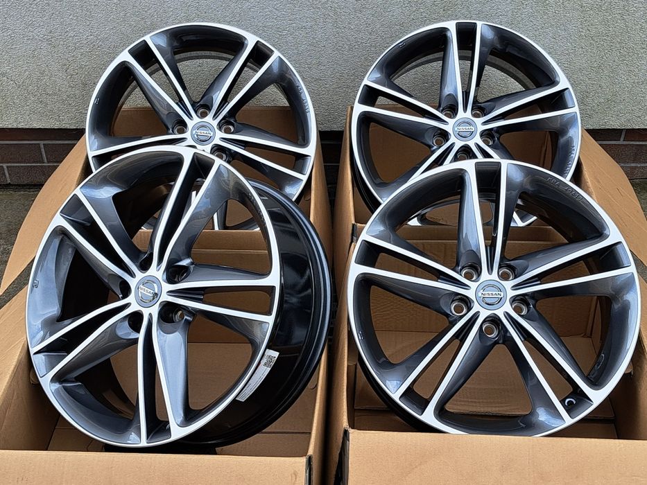 Alufelgi 19 NOWE 5x114 NISSAN X-trail Qashqai Pulsar Leaf Primera CNC