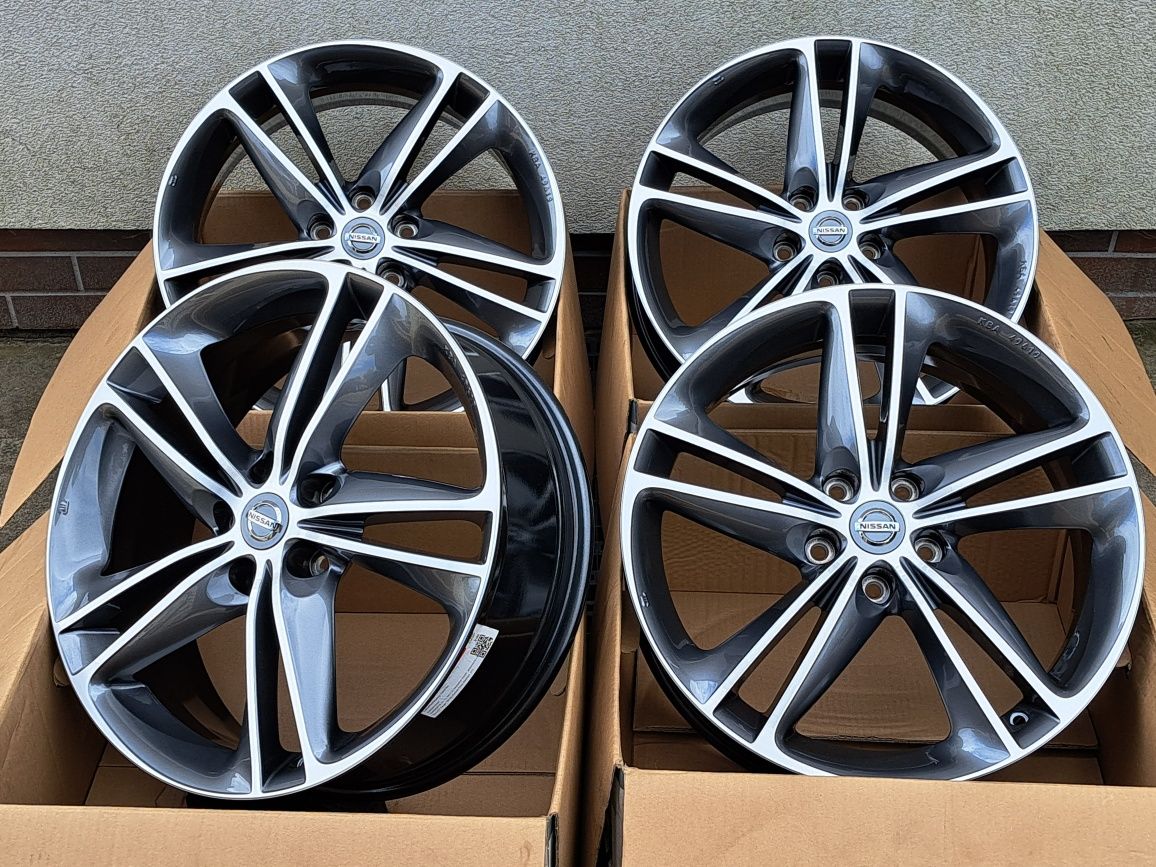 Alufelgi 19 NOWE 5x114 NISSAN X-trail Qashqai Pulsar Leaf Primera CNC