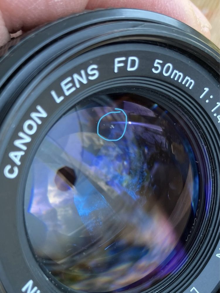Canon FD 50mm f1.4 z adapterem K&F FD do RF