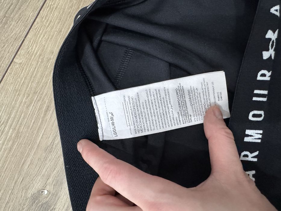 Spodenki szorty wysoki stan czarne under armour