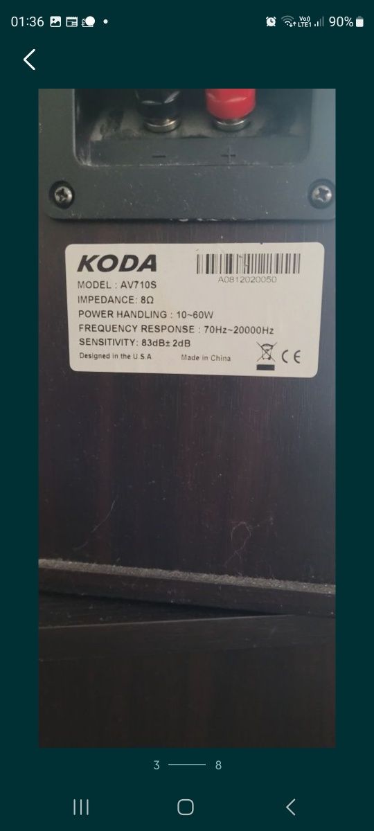 Zestaw głośników Koda AV710F