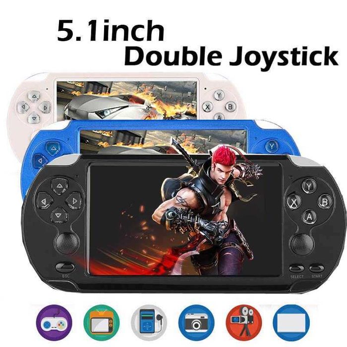 Consola jogos portátil Clássicos Sega Nintendo Megadrive Gameboy Azul