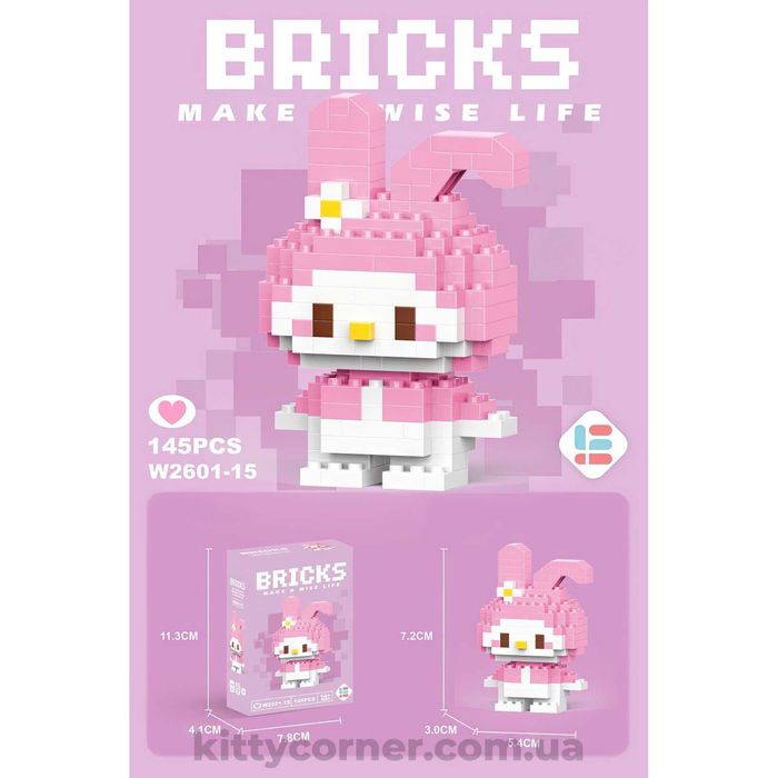 Конструктор Hello Kitty хелоу кіті kuromi куромі my melody лего